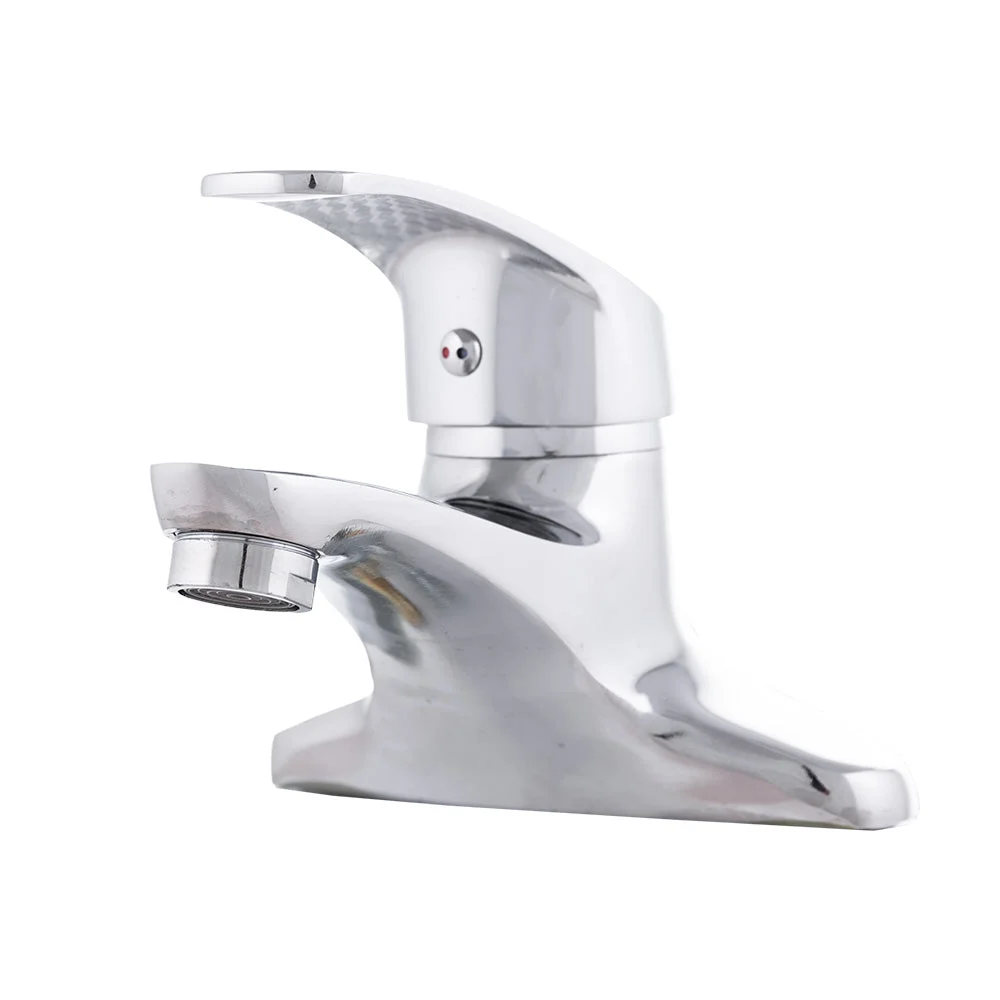 Grifo Lavabo Aleación Zinc, Cromado, Agua Caliente-Fría, Caño Bajo, Monomando [QLI-FA-9705