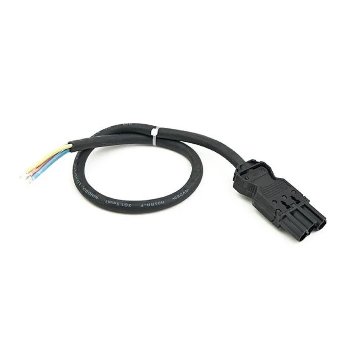 Lupa-con Cable 3x 1,5  0,5m Macho Negro EPCOM/3