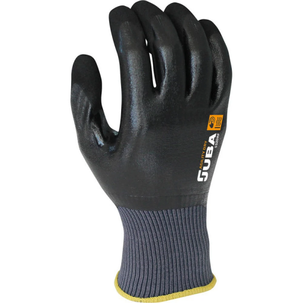 Guante de Trabajo Nylon/Nitrilo Negro Talla 11 Juba [E3-80819