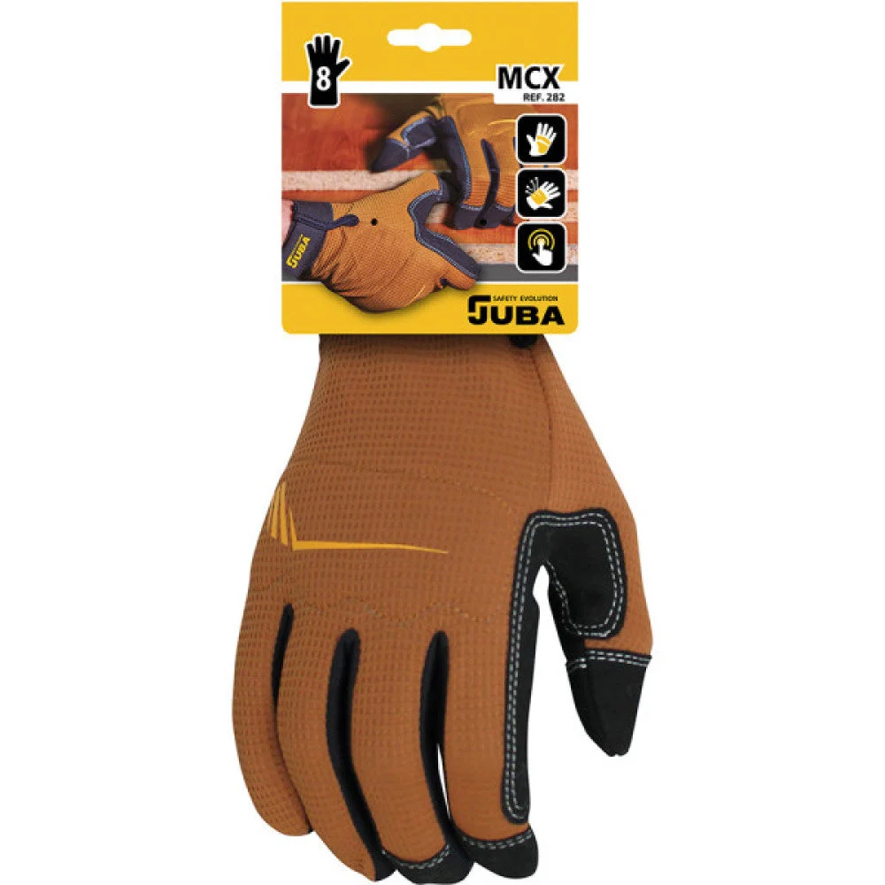 Guante de Trabajo Táctil Piel Sintética / Spandex Talla 8 Juba [E3-80822