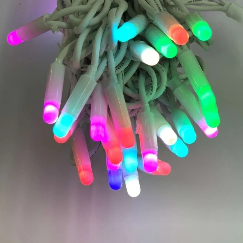 Guirnalda 100 LED RGB 10mts programable c/blanco enlazable