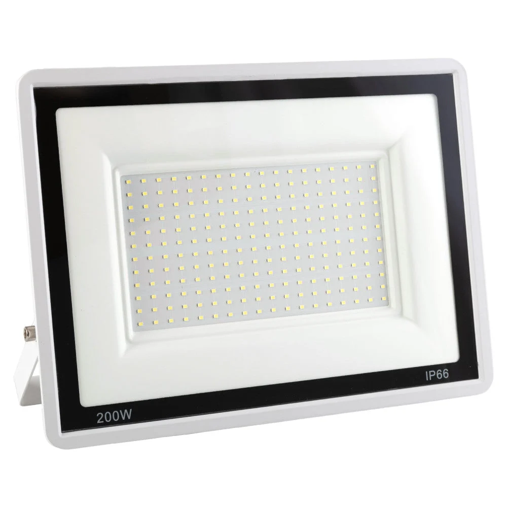 Proyector LED 200W 16.000Lm 6000ºK IP66 Regulable 60,000H Acabado Blanco