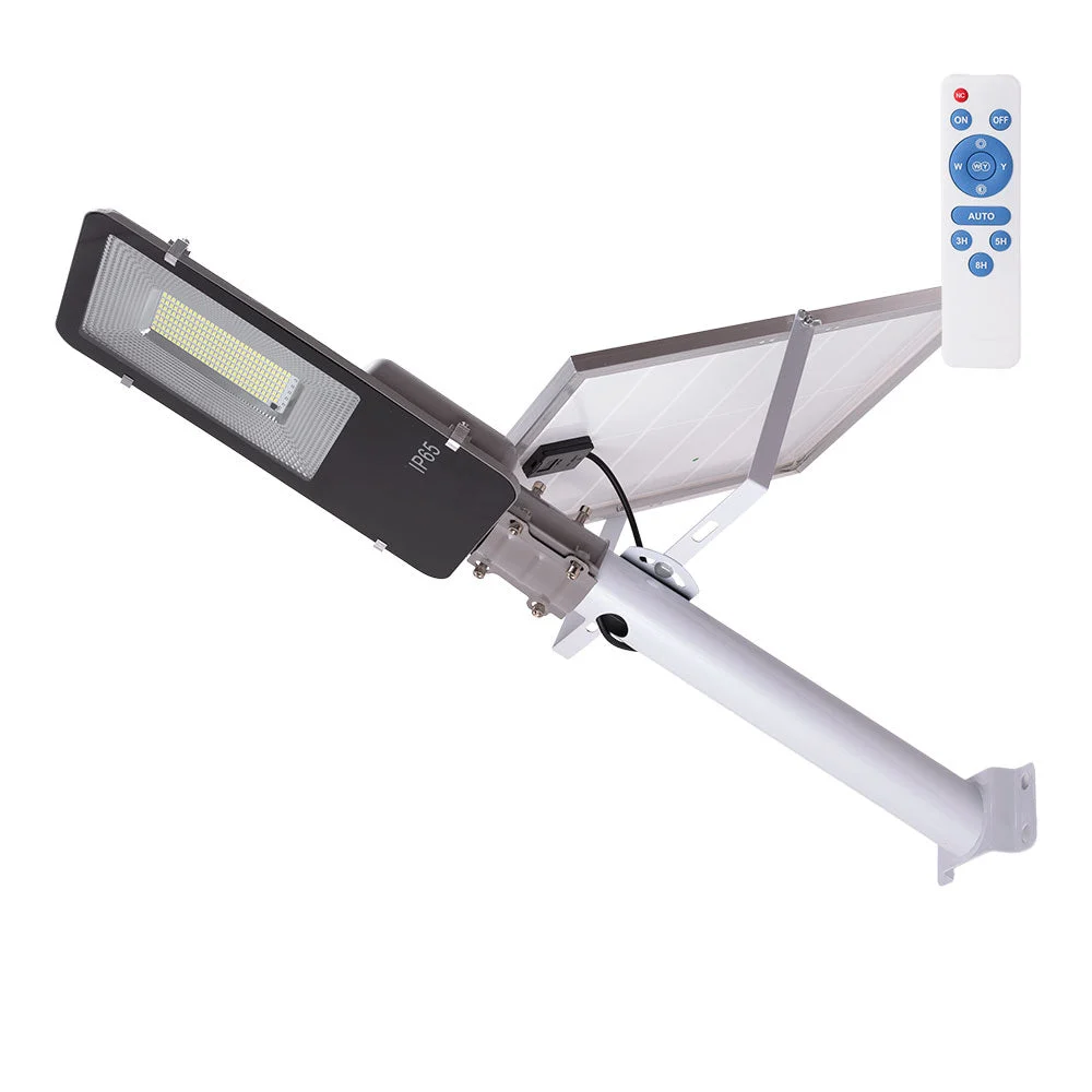 Farola LED Solar-Control Remoto- Dimable- Panel: 6V 100W Batería: 3,2V 15000MaH  [HO-FAR-SOL-100W-CW]