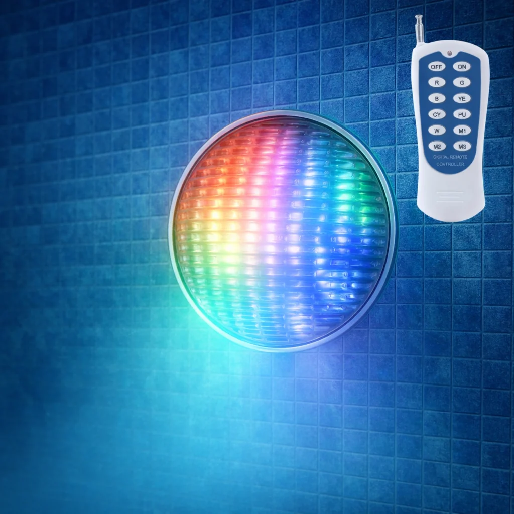 Foco de Piscina LED 25W Par 56 RGBW 40 000H  [KD-PAR56-25W-RGB]