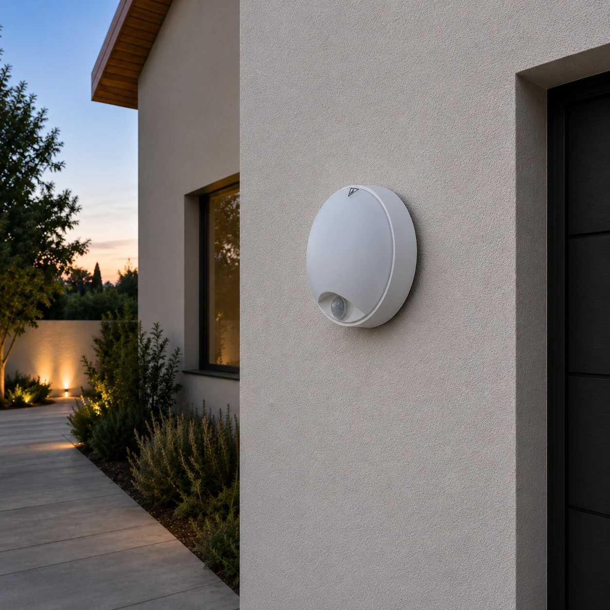 Plafón LED Exterior 10W 1000Lm CCT (Tonalidad Luz Regulable) 3000-4000-6500ºK Detector Proximidad IP65 Acabado Blanco