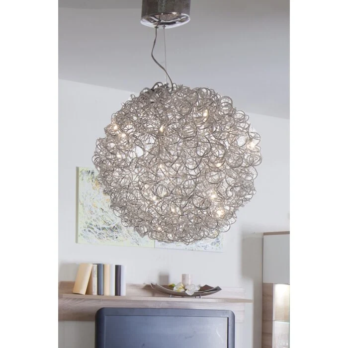 Holländer DIRIGIBILE Lámpara Colgante Plata, 20 luces