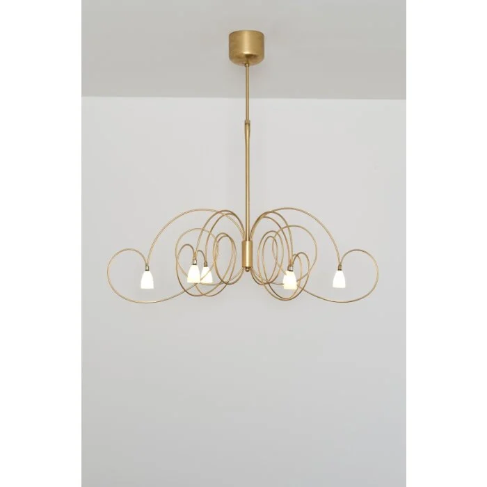 Holländer ROSASPINA OVAL Lámpara Colgante dorado, 6 luces
