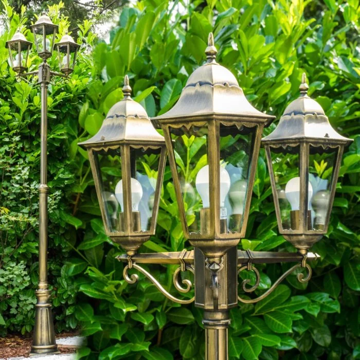 Hongkong Candelabro Transparente, claro, 3 luces