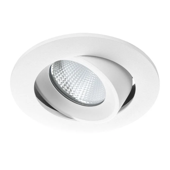 Noxion Foco LED Hydro Ajustable Incombustible Blanco 6W 400lm 36D - 927 Luz muy Cálida | Recorte 83mm - IP65 - Mejor reproducción de color - Regulable