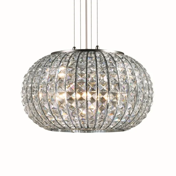 Ideal Lux CALYPSO Lámpara Colgante Cromo, 5 luces