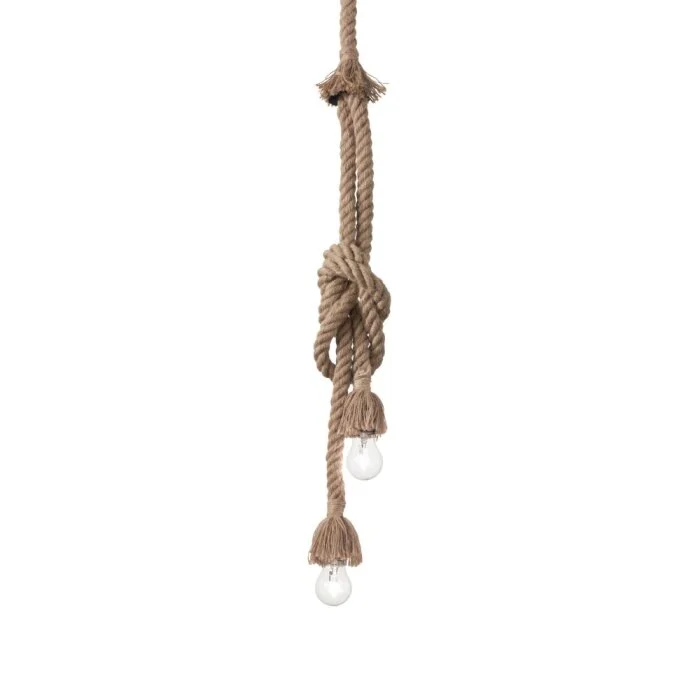 Ideal Lux CANAPA Lámpara Colgante Marrón, Negro, 2 luces