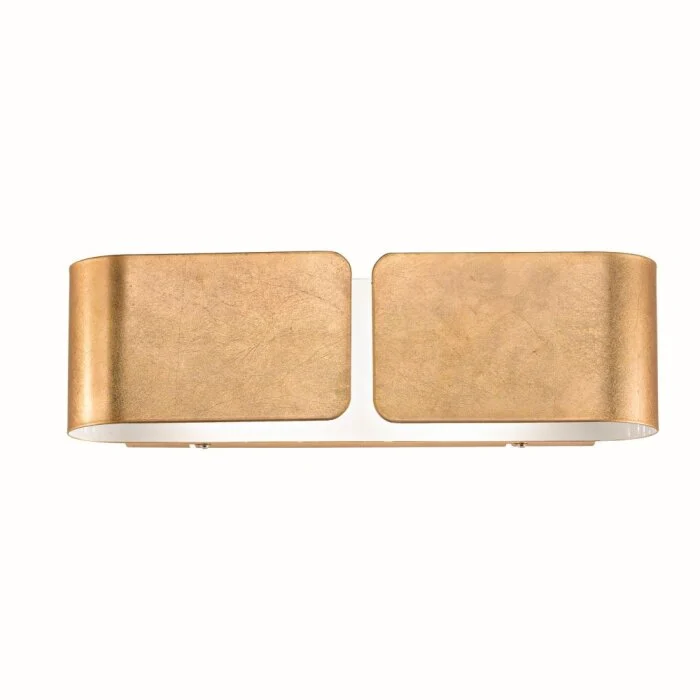 Ideal Lux CLIP Aplique dorado, 2 luces