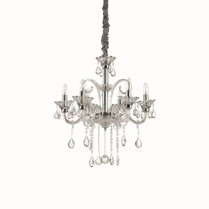 Ideal Lux COLOSSAL Lámpara Colgante Cromo, 6 luces