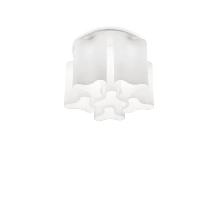 Ideal Lux COMPO Lámpara de Techo Blanca, 6 luces