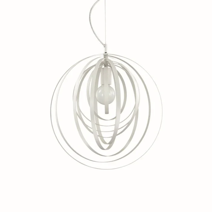 Ideal Lux DISCO Lámpara Colgante Blanca, 1 luz
