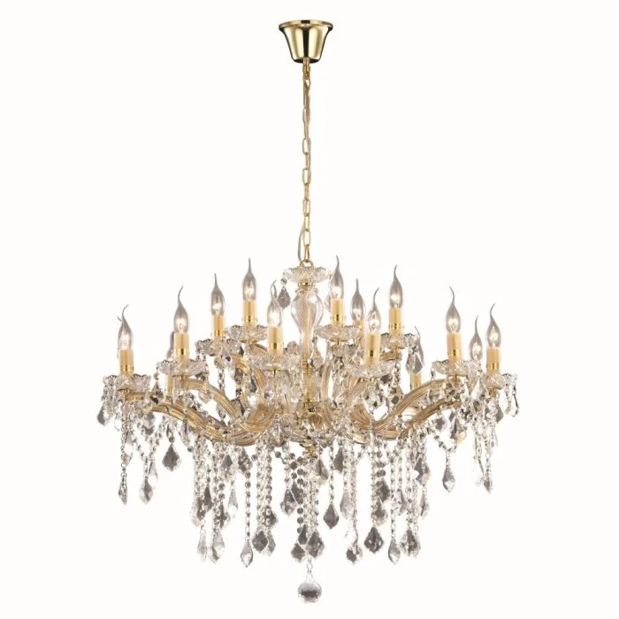 Ideal Lux FLORIAN Lámpara de araña dorado, 18 luces
