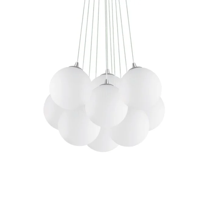 Ideal Lux MAPA Lámpara Colgante Cromo, 11 luces