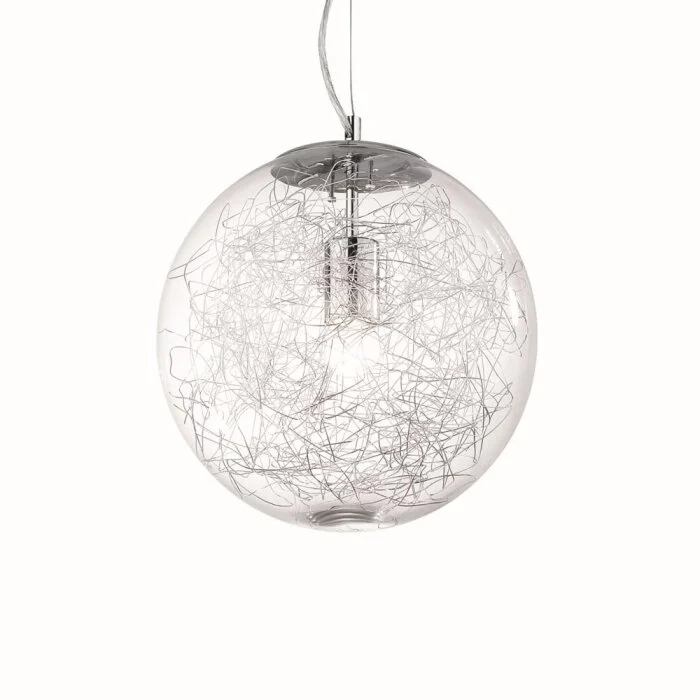 Ideal Lux MAPA MAX Lámpara Colgante Cromo, 1 luz