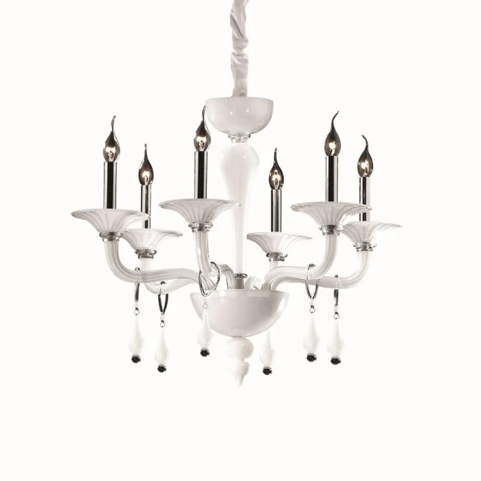Ideal Lux MIRAMARE Lámpara de araña Cromo, 6 luces