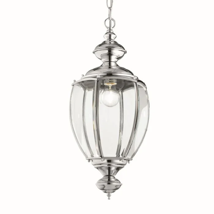 Ideal Lux NORMA Lámpara Colgante Cromo, 1 luz