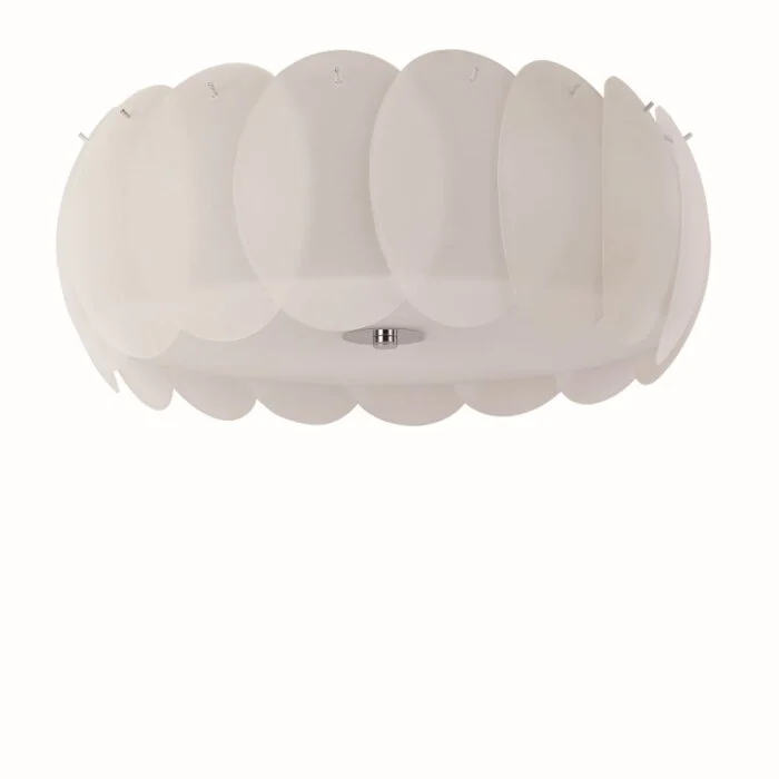 Ideal Lux OVALINO Lámpara de Techo Blanca, 8 luces