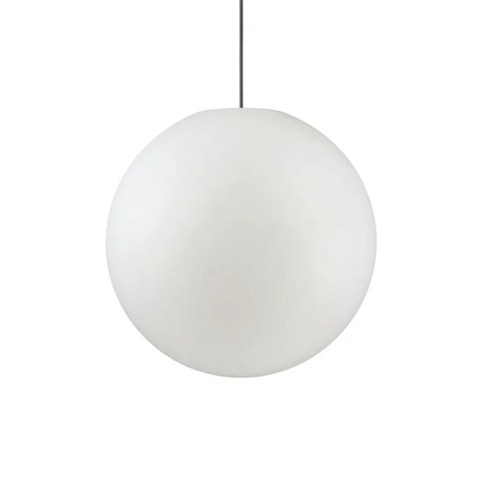 Ideal Lux SOLE Lámpara Colgante Blanca, 1 luz