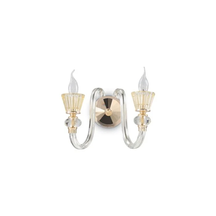 Ideal Lux STRAUSS Aplique dorado, 2 luces