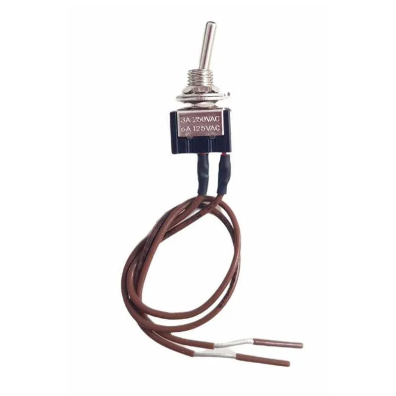 Interruptor unipolar con cable y embellecedor paso 10/100