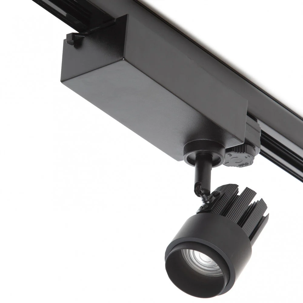Foco de Carril LED 9W 810Lm CRI90 6000ºK Trifásico Norah 40.000H [J-TR9W-T-CW