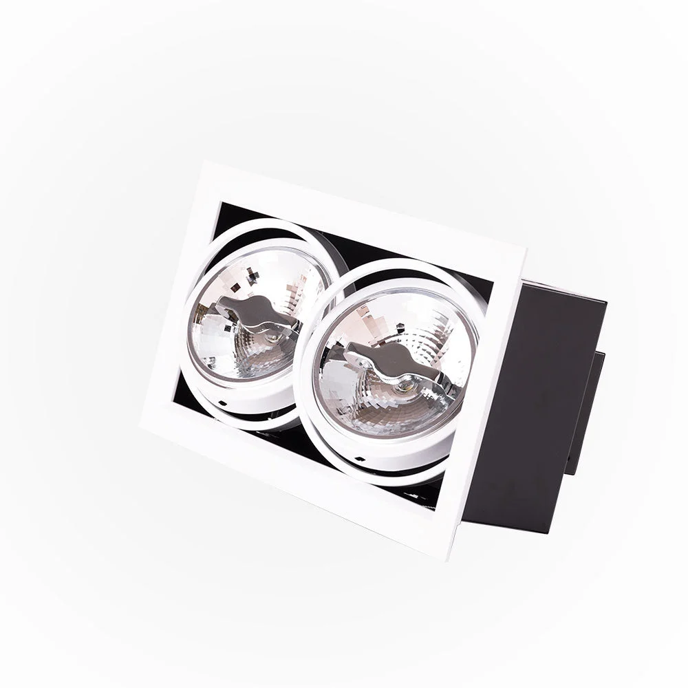 Foco Downlight Cardan LED 24W 2.400Lm 6000ºK CREE RA►90 40.000H [JW-CAR-LED-2x12W-CW]