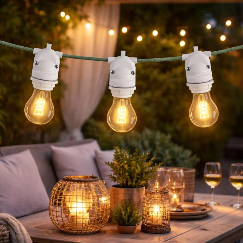 KIT MATTER- Guirnalda exterior con cable decorativo textil