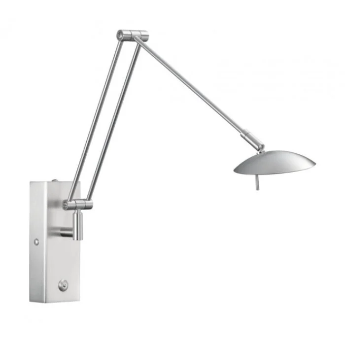 Knapstein Aplique LED Níquel-mate, 2 luces