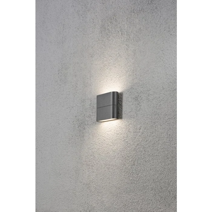 Konstsmide Chieri Aplique LED Antracita, 2 luces