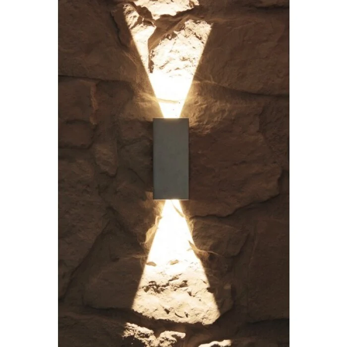Konstsmide CREMONA Aplique para exterior LED Acero inoxidable, 2 luces