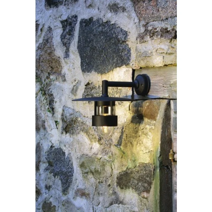 Konstsmide Freja Aplique Negro, 1 luz