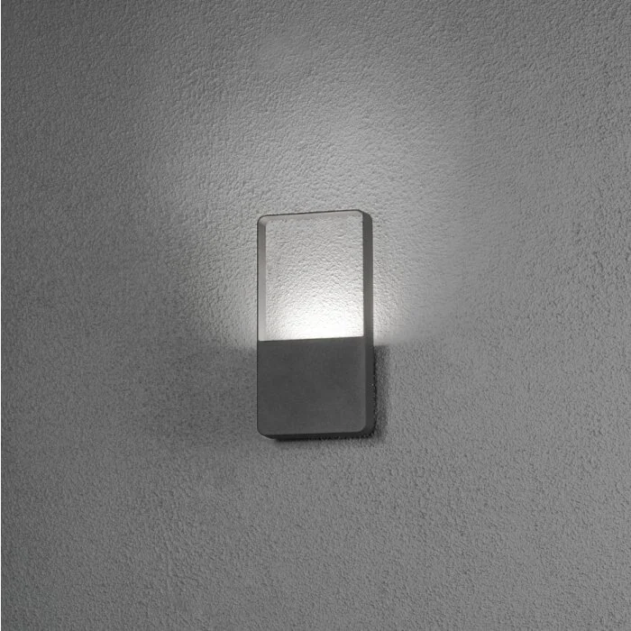 Konstsmide Matera Aplique para exterior LED Negro, 1 luz