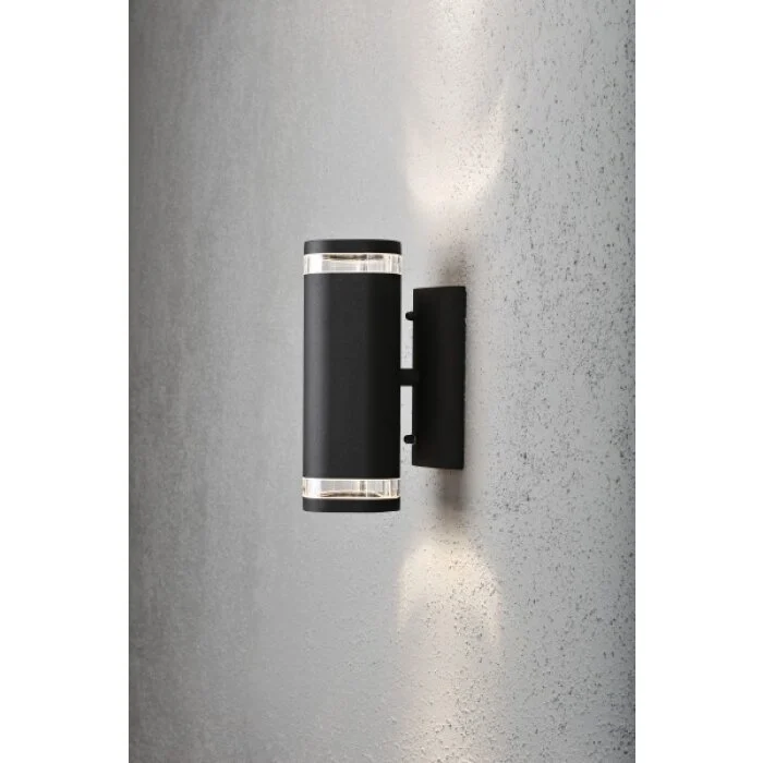 Konstsmide MODENA Aplique Negro, 2 luces