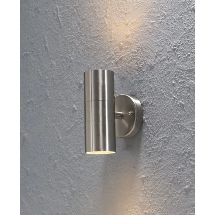 Konstsmide MODENA Aplique Color acero inoxidable, 2 luces