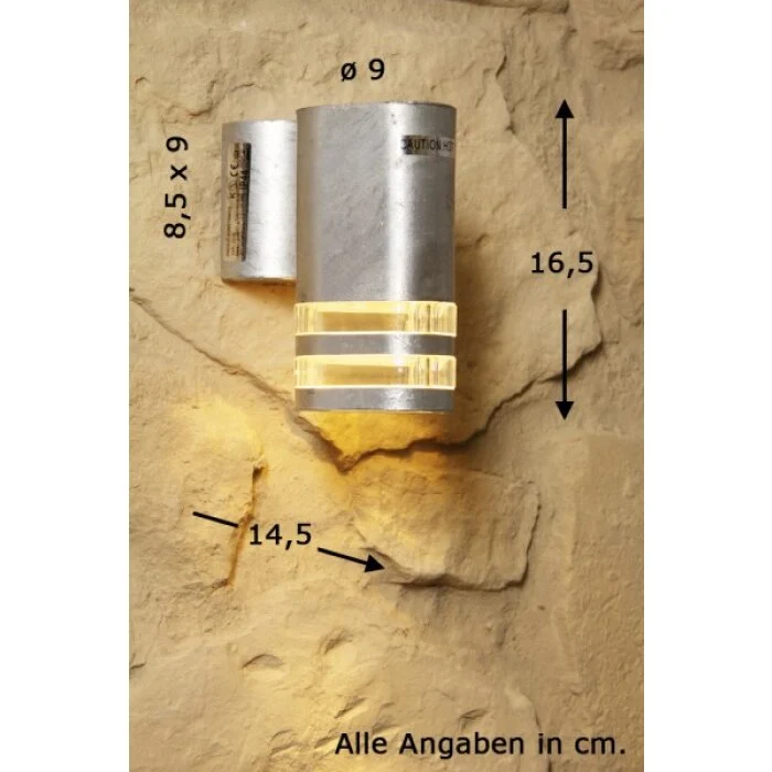 Konstsmide MODENA Aplique para exterior Acero inoxidable