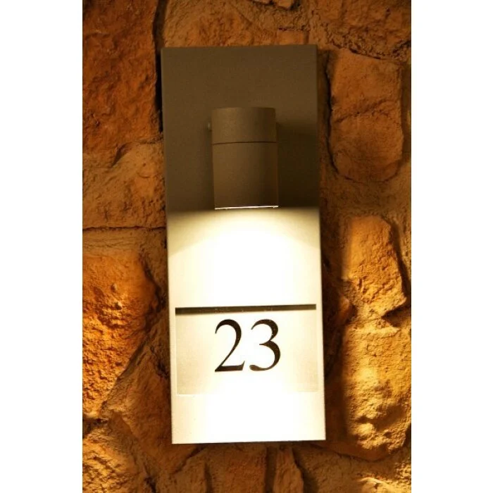 Konstsmide MODENA Número de casa iluminado Gris, 1 luz