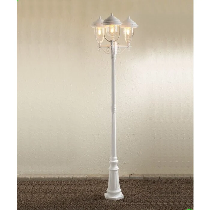 Konstsmide Parma Lámpara de pie Blanca, 1 luz