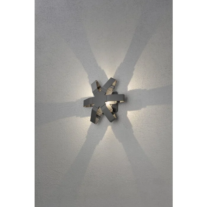 Konstsmide Pescara Aplique LED Antracita, 1 luz