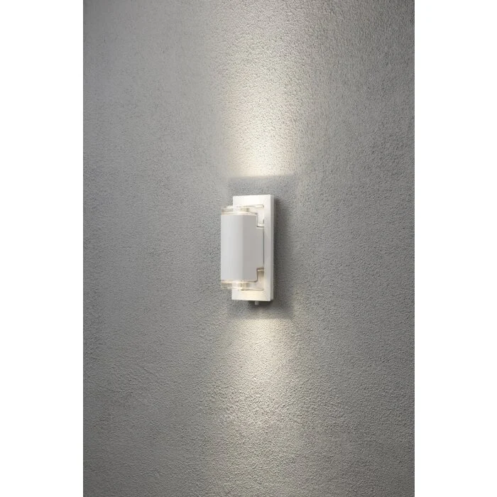 Konstsmide Potenza Aplique LED Blanca, 2 luces