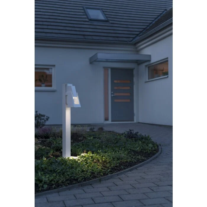 Konstsmide Potenza Poste de Jardín Blanca, 1 luz