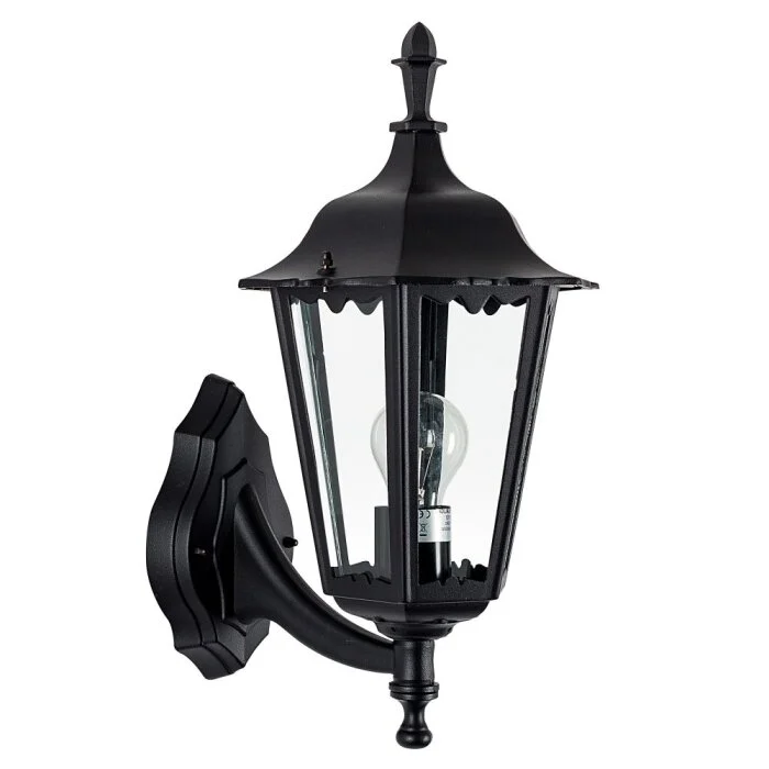 KS Verlichting Ancona Aplique Negro, 1 luz