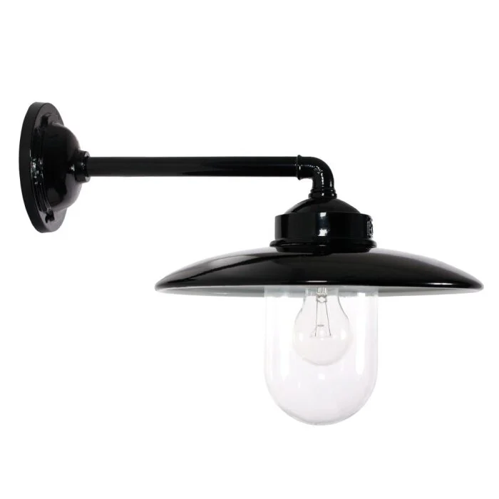 KS Verlichting Palazzo Aplique Negro, 1 luz