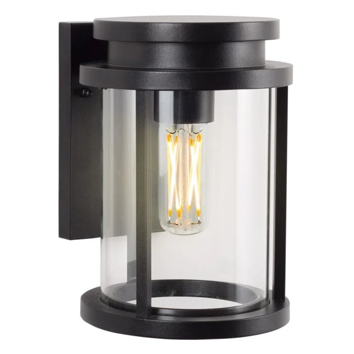 KS Verlichting Sydney Aplique Negro, 1 luz