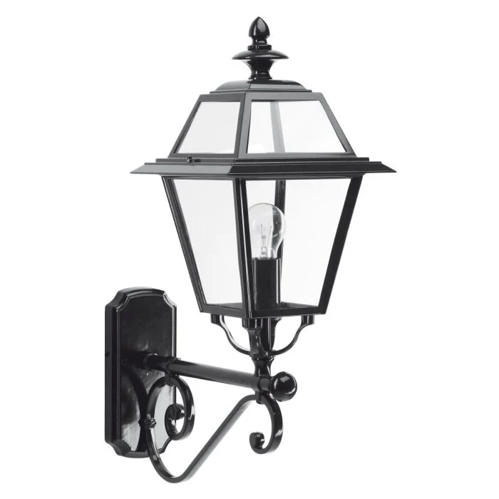 KS Verlichting Venlo Aplique Negro, 1 luz