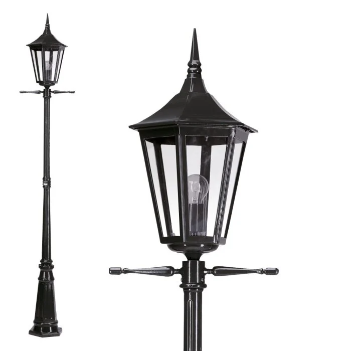 KS Verlichting Zeist Poste de Jardín Negro, 1 luz