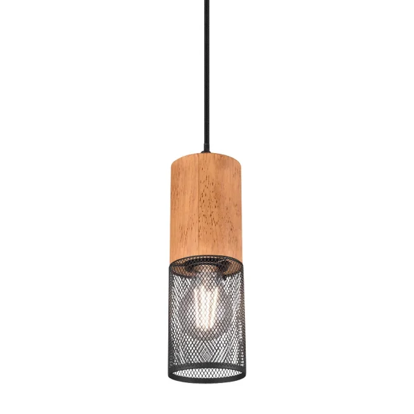 LÁMPARA 1 LUZ METAL NEGRO E27 MILLER